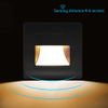 Lámpara de pie enterrada empotrada Luz de paso de escalera Luces de paso LED AC85-265v Impermeable IP54 LED Luces de paso de interior al aire libre Iluminación LED para pasos