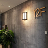 Luz de pared LED minimalista moderna acrílica impermeable IP65 9W lámpara de pared LED para interiores y exteriores para alumbrado público de jardín abstracto