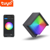 Tuya Smart WiFi LED APP Control lámpara de pared exterior porche luz jardín impermeable Sconce luz RGBW 9W regulable trabajo con Alexa y Google Home