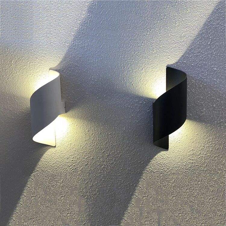 Lámpara de pared Led moderna, lámpara de escalera interior, lámpara de noche, Loft, sala de estar, arriba y abajo, pasillo de casa, apliques de pared impermeables de 12W
