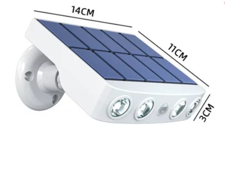Nuevo tipo de lámpara de pared Solar de monitoreo inductivo, lámpara impermeable para exteriores para Villa, patio, valla de jardín al aire libre, lámpara de paso de escalera