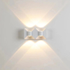 Luces de pared LED decorativas modernas de aluminio para interiores y exteriores impermeables hacia arriba y hacia abajo
