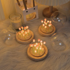 Luz de noche de tulipán hecha a mano, película termorretráctil, Material DIY, flor Artificial, luz de noche de tulipán, decoración del hogar, regalo para Gitlfriend