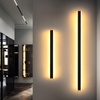 Lámpara de pared impermeable LED de aluminio moderno para jardín Rectangular