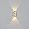 Lámpara LED de pared larga IP65 para exteriores, resistente al agua, luz de valla de jardín, luz de pared interior Simple para decoración del hogar, dormitorio, pasillo