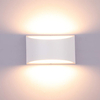Nueva lámpara de pared LED de 10 W para interiores, lámpara de pared decorativa de aluminio arriba y abajo, aplique de pared LED para dormitorio, iluminación impermeable