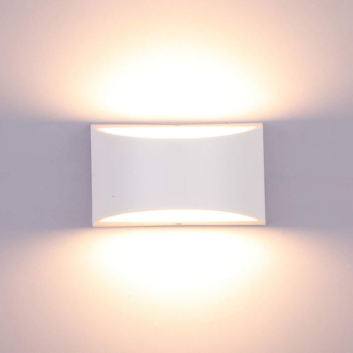 Nueva lámpara de pared LED de 10 W para interiores, lámpara de pared decorativa de aluminio arriba y abajo, aplique de pared LED para dormitorio, iluminación impermeable