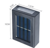 Luz de pared de carga solar Impermeable al aire libre IP65 Luz de pared de escalera arriba y abajo Luz de noche LED solar