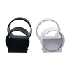 Luz de pared de anillo circular RGB de 5W para decoración de interiores, luces brillantes, lámpara de pared LED negra/blanca, luz de arriba y abajo