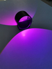 Luz de pared de anillo circular RGB de 5W para decoración de interiores, luces brillantes, lámpara de pared LED negra/blanca, luz de arriba y abajo