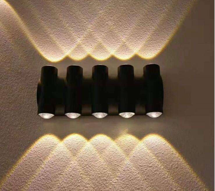 Lámpara de pared de 220v y 110v para jardín exterior, luz de pared de arriba y abajo, resistente al agua, IP65, decoración del hogar, iluminación, lámpara de porche para el hogar