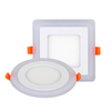 6W 9W 16W 24W led Techo Empotrado panel Luz Painel lámpara decoración del hogar redondo cuadrado Led Panel Downlight Azul + Blanco