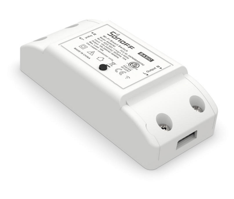 Itead Basic R2 Mini DIY módulo Wifi interruptor de luz aplicación remota inalámbrica interruptor de Control 220V hogar inteligente interruptores eléctricos