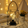 Lámparas de mesa de arte del hierro Retro para dormitorio, sala de estar, lámpara de noche LED, lámpara de cama, luz de noche, luz decorativa de Navidad