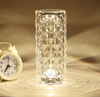 Lámpara de mesa de temperatura de tres colores, accesorio de iluminación decorativa, lámpara de mesa de luz nocturna pequeña recargable, Control táctil 