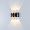 Luz de pared LED impermeable IP65, lámpara de pared de aluminio para jardín, luz dorada, negra, blanca, luz de pared interior y exterior