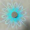 Lámpara nórdica de pavo real, luz Led de pared de pavo real dorado, candelabros nórdicos RGB, iluminación para decoración de habitación, decoración brillante, pájaro Animal 360