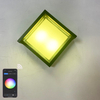 Lámpara controlada por aplicación Tuya, candelabro de alta calidad para exteriores, Wifi, lámpara de pared cuadrada impermeable, cambio de Color por lámpara de aplicación inteligente