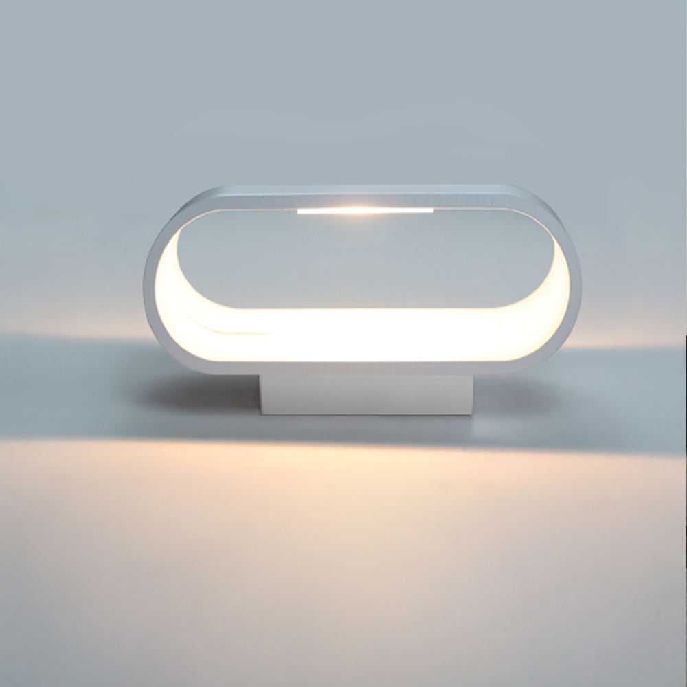 Lámpara de pared RGB de 5W de aluminio blanco 2023, lámpara de pared interior hacia arriba y hacia abajo, Color Diy con controlador, lámpara de pared interior, lámpara de pared RGB