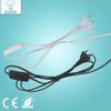 Cable de línea de 1,8 m, Cable de alimentación de encendido y apagado 303 para lámpara LED con interruptor de botón, enchufe de la UE, interruptor de luz, extensión de Cable transparente