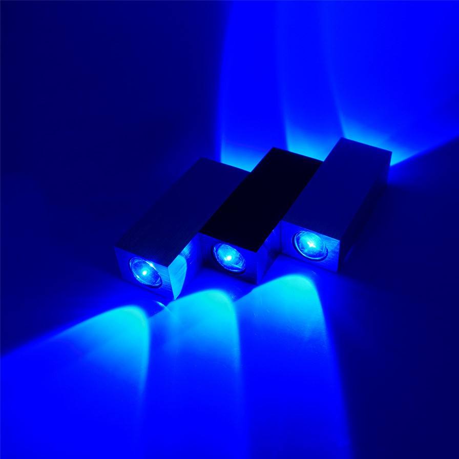 Luz LED decorativa 4 lámpara de pared de escalera impermeable y luz nocturna moderna para exteriores luz de pared Led para exteriores pared impermeable