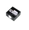 Lámpara de pared LED de 3W Lámpara de pared de un lado Lámpara de pared de aluminio de un solo cabezal AC85-265V Carcasa de plata negra cepillada