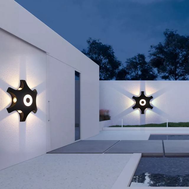 Lámpara de pared LED Exterior Interior Impermeable IP65 Aplique de pared Dormitorio Decoración Iluminación