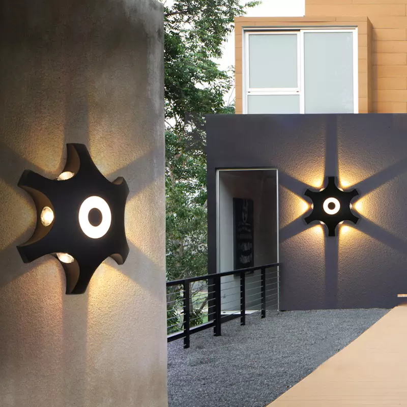 Lámpara de pared LED Exterior Interior Impermeable IP65 Aplique de pared Dormitorio Decoración Iluminación