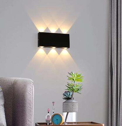 Cubo COB LED Iluminación interior Lámpara de pared Iluminación moderna para el hogar Decoración Aplique Lámpara de aluminio 6W 85-265V Para pasillo de baño