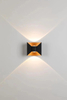 Lámpara de pared con lazo de 6W y 12W, luz LED de pared impermeable para jardín, luces decorativas para el hogar, precio de fábrica, carcasa en blanco y negro