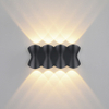 Moderna lámpara de pared LED de 12W para exteriores, resistente al agua, IP65, de aluminio, luz de pared hacia arriba y hacia abajo, candelabro de decoración para porche de jardín, luz de 110V y 220V
