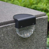 Lámpara solar LED de color blanco cálido para escaleras, luces de jardín para exteriores, luz solar impermeable para balcón, decoración para valla de escalera de Patio