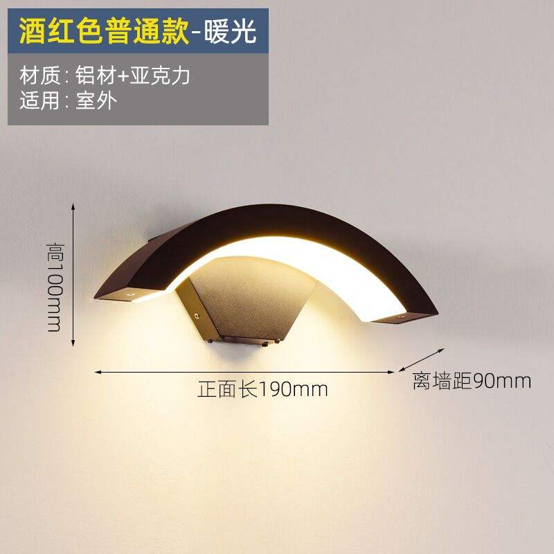 Lámpara de pared Tuya de 9W/12W, Control de aplicaciones, iluminación inteligente para exteriores, luz acrílica montada en la pared, lámparas de pared inteligentes Led, candelabro
