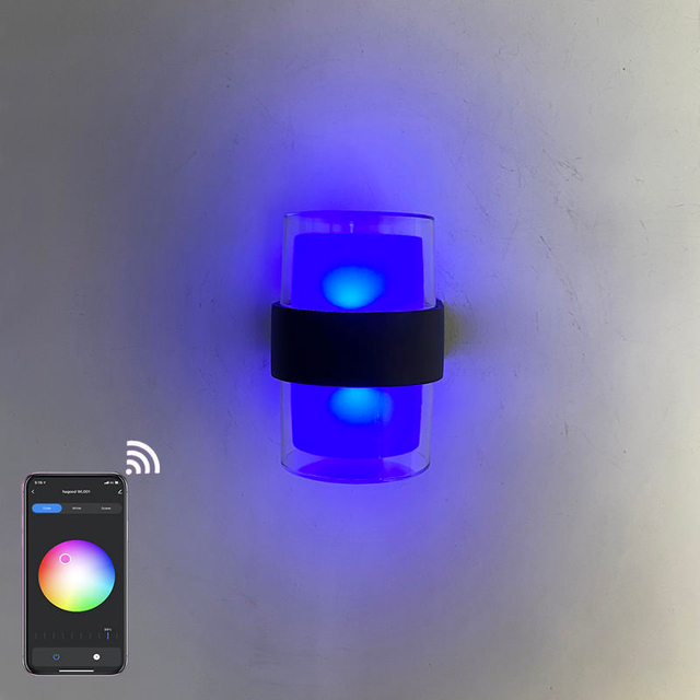 Lámpara de pared inteligente Tuya, luz nocturna, proyector de puesta de sol, luz inteligente, Control por aplicación, luces Led, decoración de habitación, apliques para exteriores