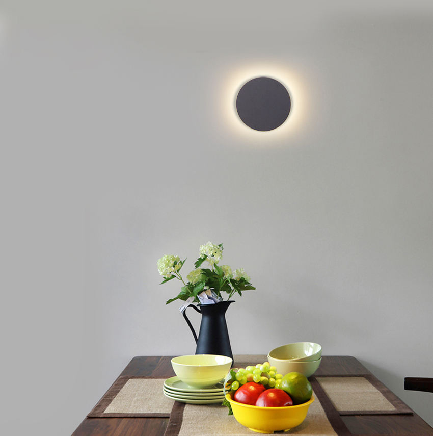 8W 12W 15W Modern Led Light LED Moon Lights Eclipse Luces Redondas y de alta calidad Interior Nightlight Interior