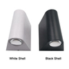 Moderna lámpara de pared LED de 2W para exteriores, resistente al agua, IP65, de aluminio, luz de pared hacia arriba y hacia abajo, aplique de decoración para porche de jardín, luz de 110V y 220V