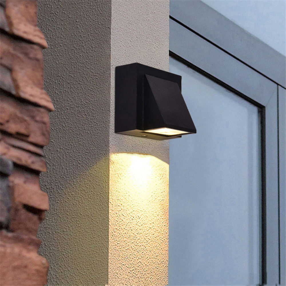 5W 12W Lámpara de pared impermeable al aire libre simple moderna Lámparas LED para patio Balcón Jardín Luz de pared