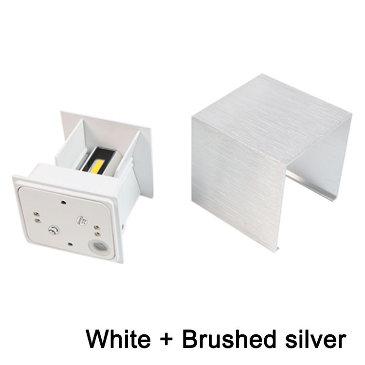 IP65 impermeable 6W interior exterior Led lámpara de pared moderno aluminio ajustable superficie montada cubo Led jardín porche hogar pared luz