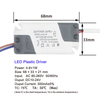 Transformador de luz LED de 4-5W, adaptador de fuente de alimentación, entrada AC85 - 265V DC12-18V, corriente constante 300mA para tira LED 5050/3528