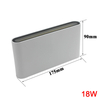 Lámpara de pared de decoración Led de alta potencia de AC85-265V de aluminio de 12W/18W para interiores y exteriores, lámpara de pared LED de arriba y abajo, resistente al agua IP65