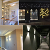 Aplique de pared moderno de 5W AC85-265V para escaleras, pasillo, aplique de iluminación de pared con control remoto Rgb