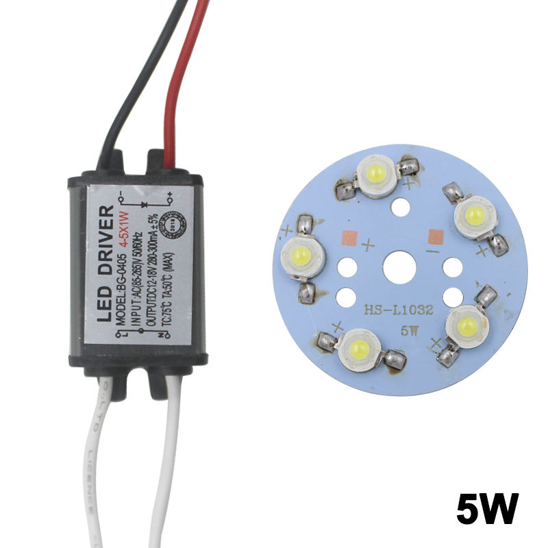 Lámpara de bombilla de alta potencia de 3W con transformador de iluminación de controlador de adaptador de controlador LED 280-300mA