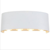 LED moderno de aluminio para interiores y exteriores Ip65 hacia arriba y hacia abajo para el hogar, escaleras, habitación, mesita de noche, luz de baño, lámpara LED blanca o negra