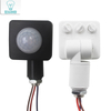Detector PIR de 20mm, 24mm, 40mm, rotación ajustable, 180 grados, rayo infrarrojo, Sensor de movimiento humano, interruptor de retardo de tiempo para luz LED