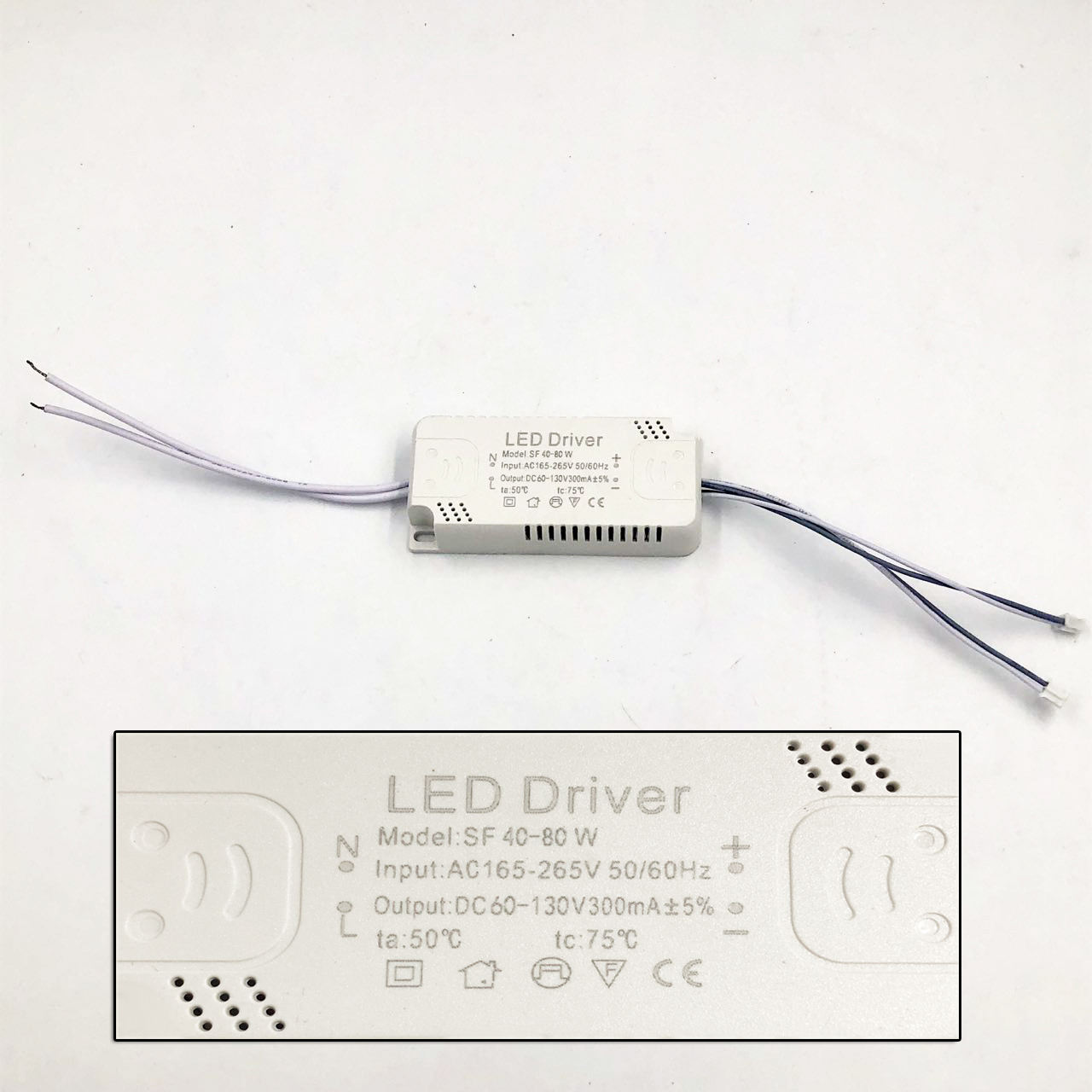 Adaptador de fuente de alimentación del controlador LED de 8-120W para bombilla de repuesto de luz de techo de transformador no aislador AC220V 