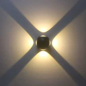 Diseño simple Efecto maravilloso 6W 12W Luz de pared Puerta exterior Decoración de pared Luz Decoración de villa Soporte LED Luz de pared