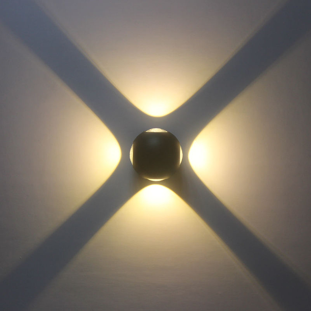Diseño simple Efecto maravilloso 6W 12W Luz de pared Puerta exterior Decoración de pared Luz Decoración de villa Soporte LED Luz de pared