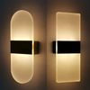 Apliques de pared LED AC90-265V luces de aluminio lámpara de montaje en pared para sala de estar dormitorio hotel restaurante iluminación