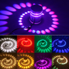 Luz de pared LED Hagood RGB con orificio en espiral con control remoto para interiores para fiestas, bares, vestíbulos, KTV, decoración del hogar
