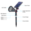 Luz solar LED para jardín, luz impermeable para césped, alimentada para decoración de patio, alumbrado público con precio al por mayor